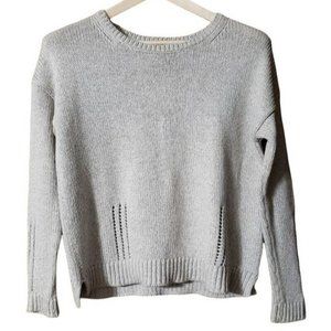Lila P 100% cotton cable knit sweater S